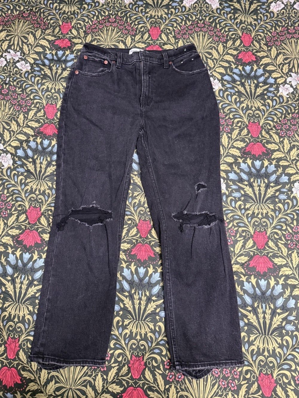 Abercrombie & Fitch Ankle Straight Ultra High Rise